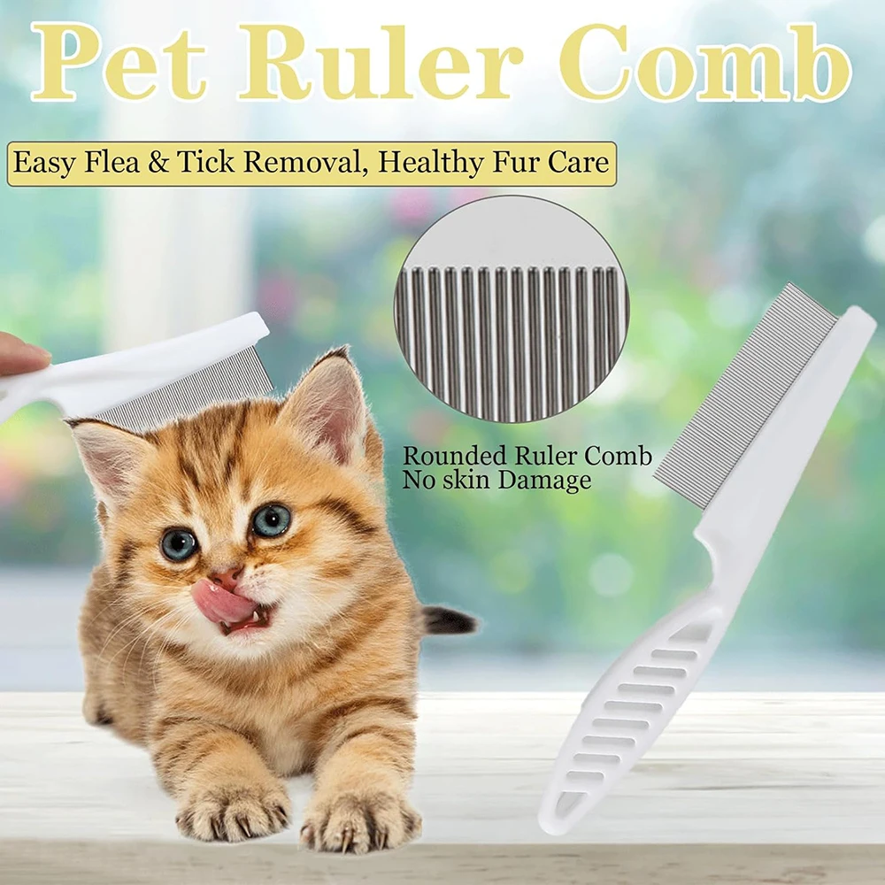 Comb Fine Tooth - 2 Pak Sisir Kutu Hewan Peliharaan,