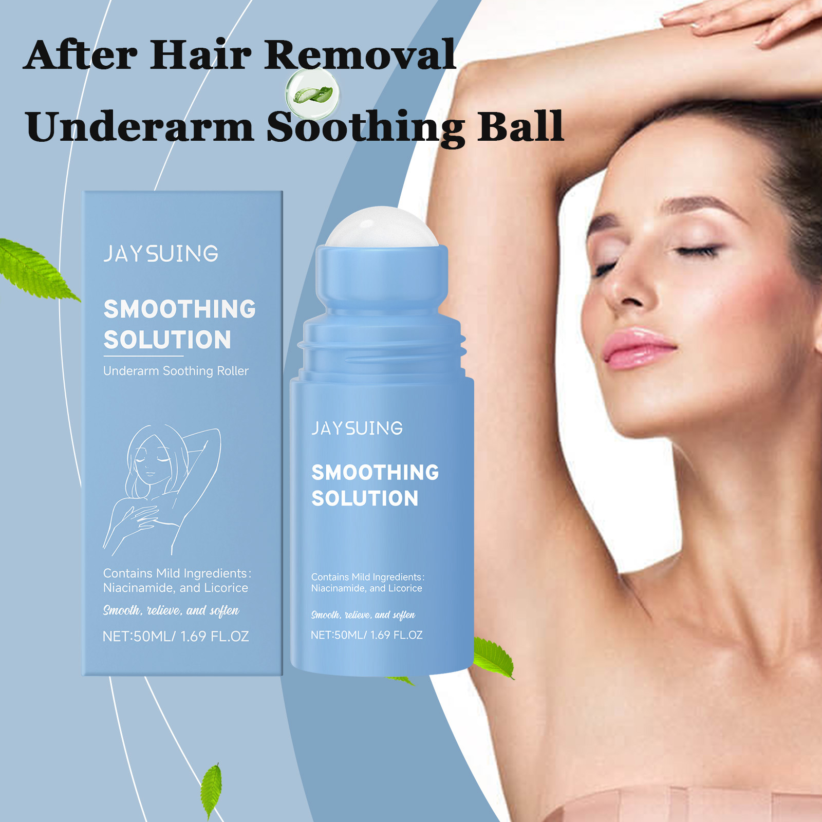 Ingrown Hair Serum - Ketiak Setelah Bercukur Roller Menenangkan Pelembab