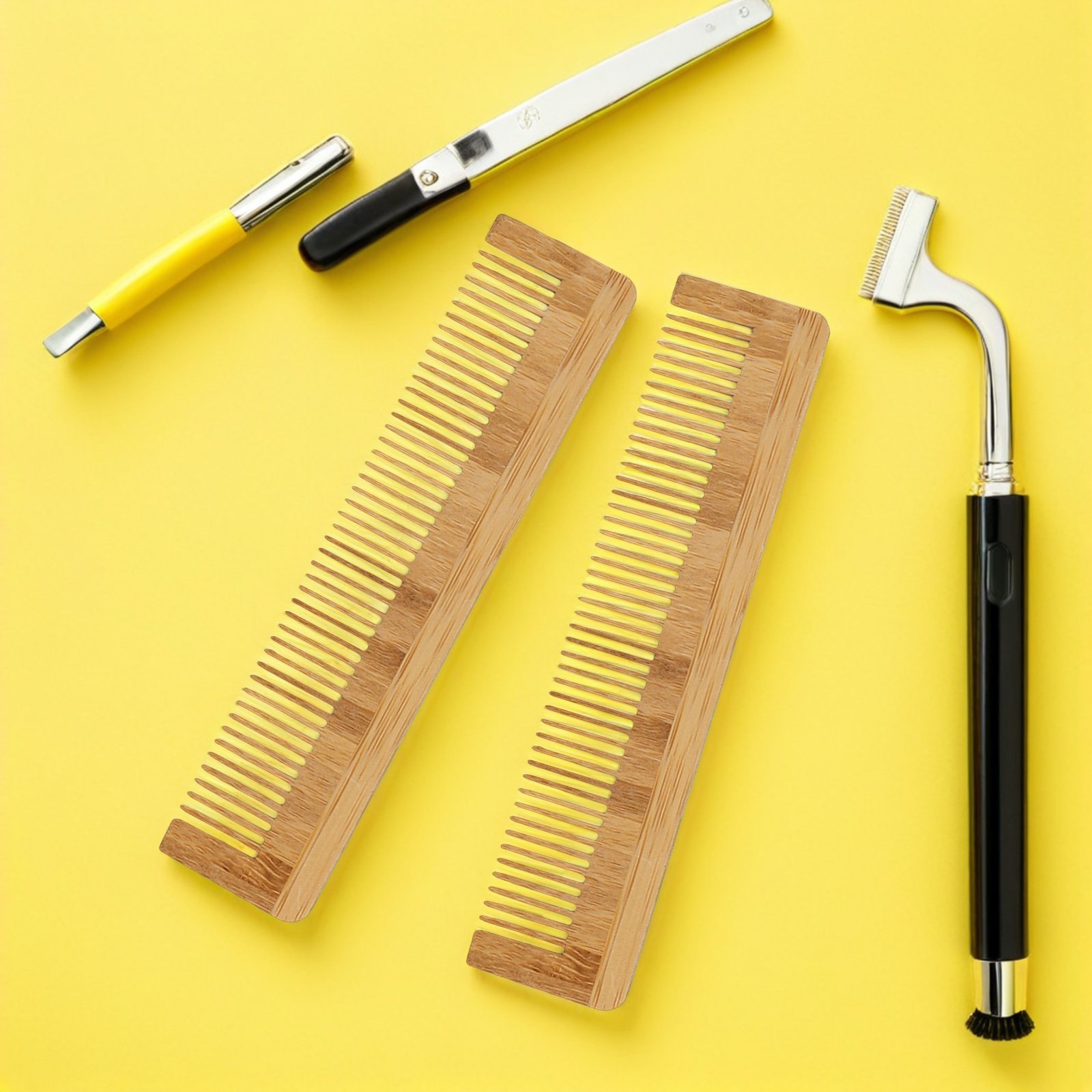 Men'S Beard Grooming - 12 Buah Sisir Jenggot Kayu Sekali