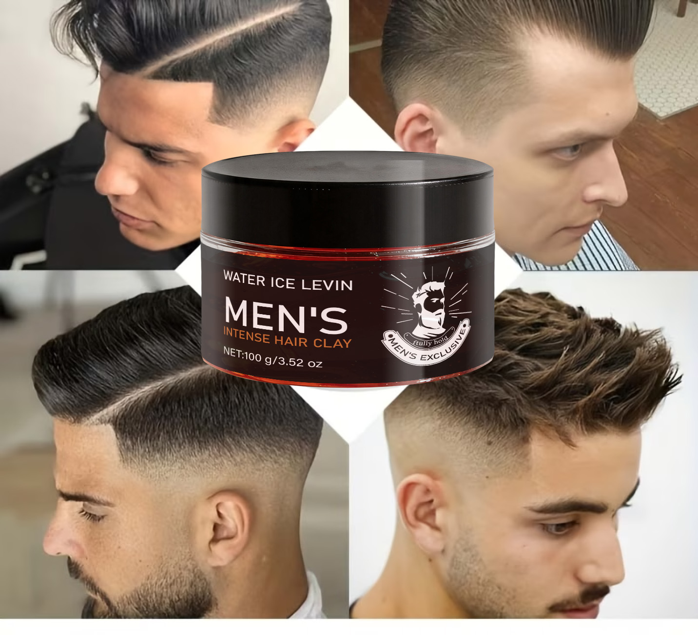 Pomade Hair Clay - Clay Rambut Pria Tahan Lama dengan