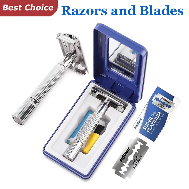 Men'S Grooming Accessories Kit - Pisau Cukur Jenggot Tepi Ganda Pria
