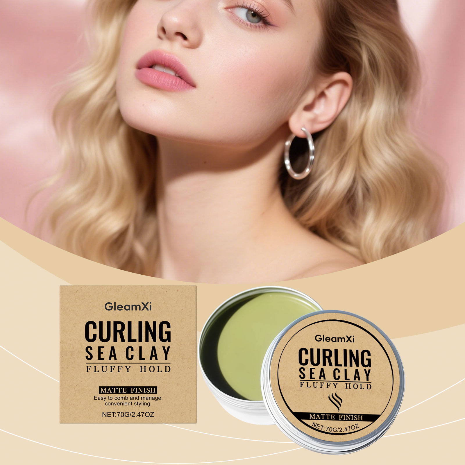 Pomade Hair Clay - Clay Penata Rambut Keriting - Daya