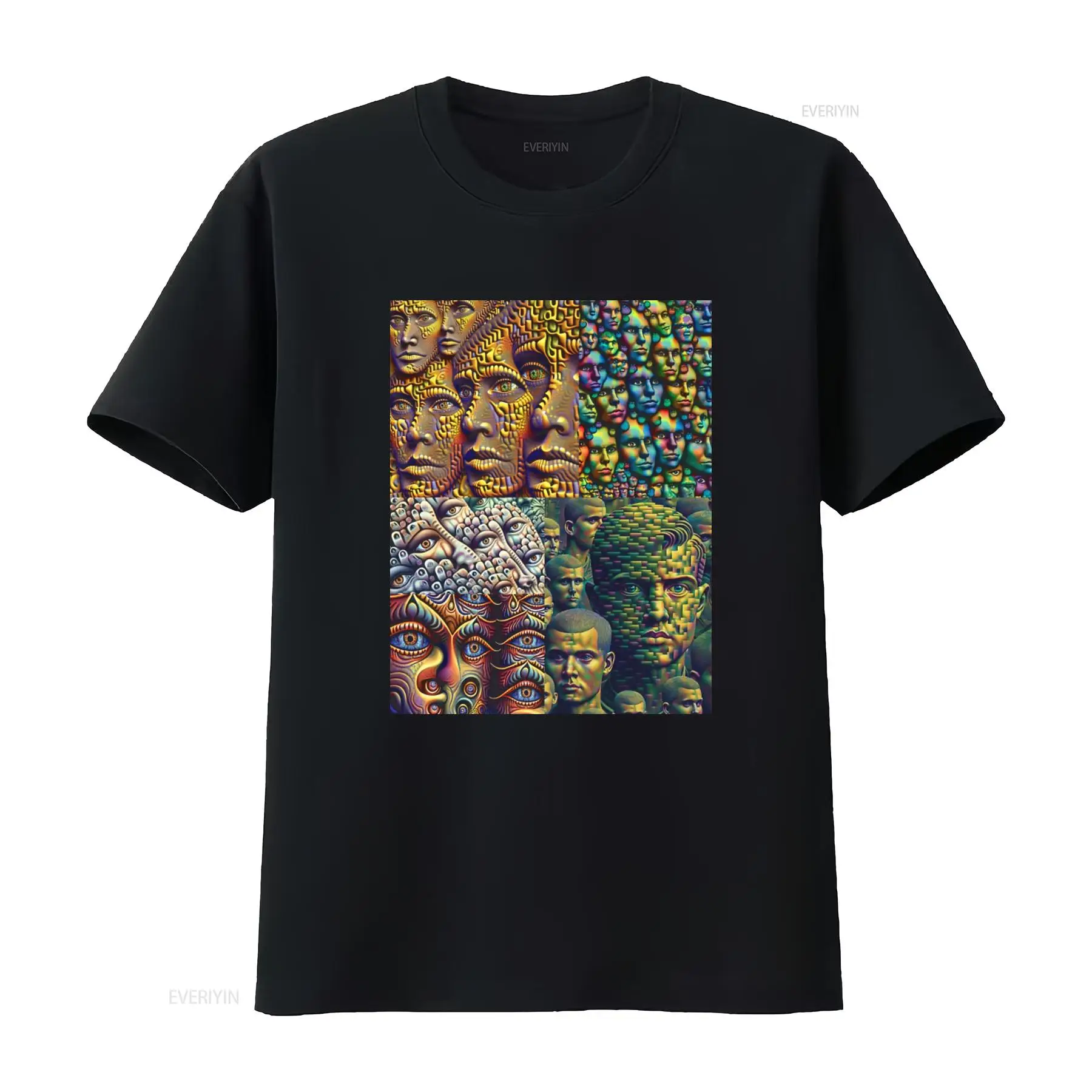 Face Wash Mens - Kaos Anti Pengenalan Wajah Desain Artistik