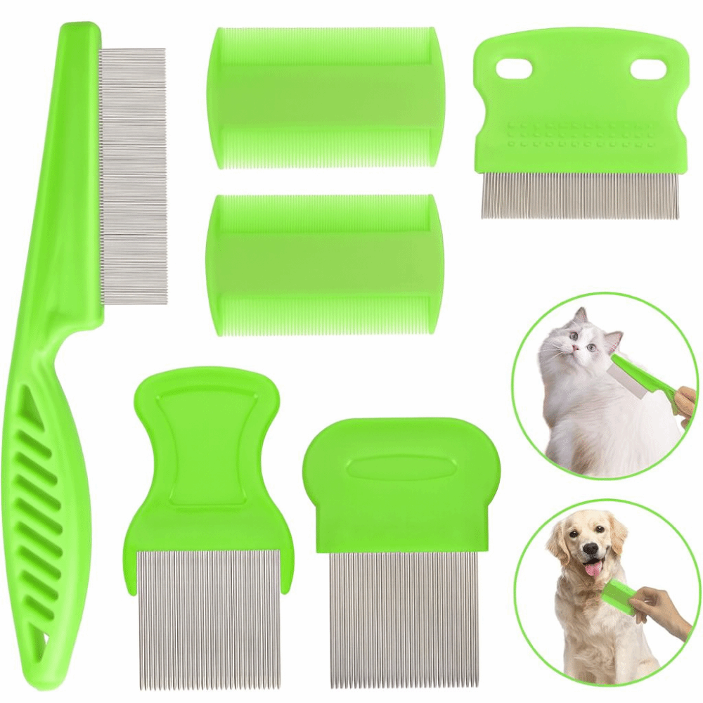 Comb Fine Tooth - 6Pcs/Set Sisir Kutu ABS Set Sisir