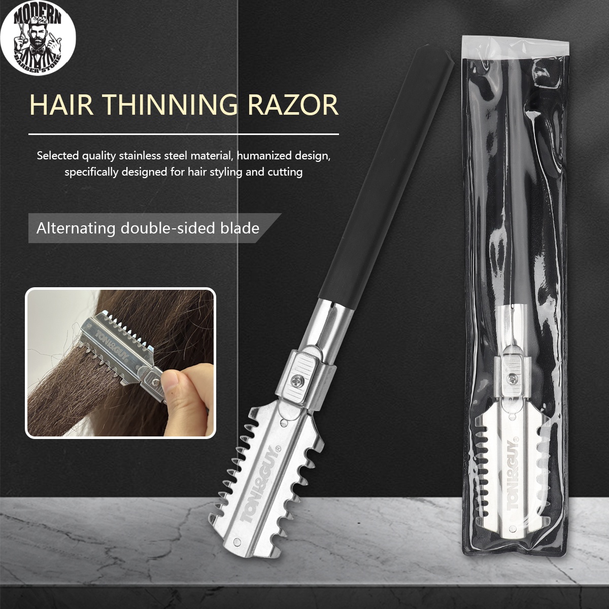 Men'S Grooming Clippers - Pisau Cukur Rambut Double-Edge Salon, Alat