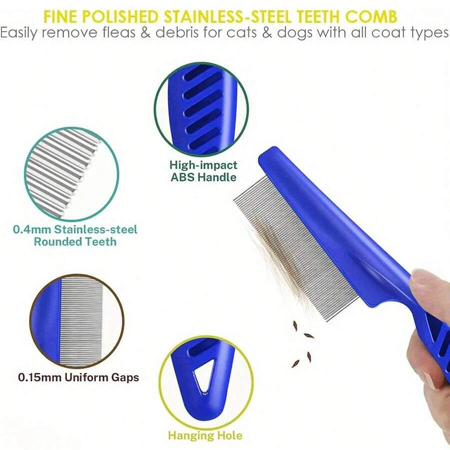 4 Buah/6 Buah Sisir Hewan Peli - Comb Fine Tooth ulasan dan harga