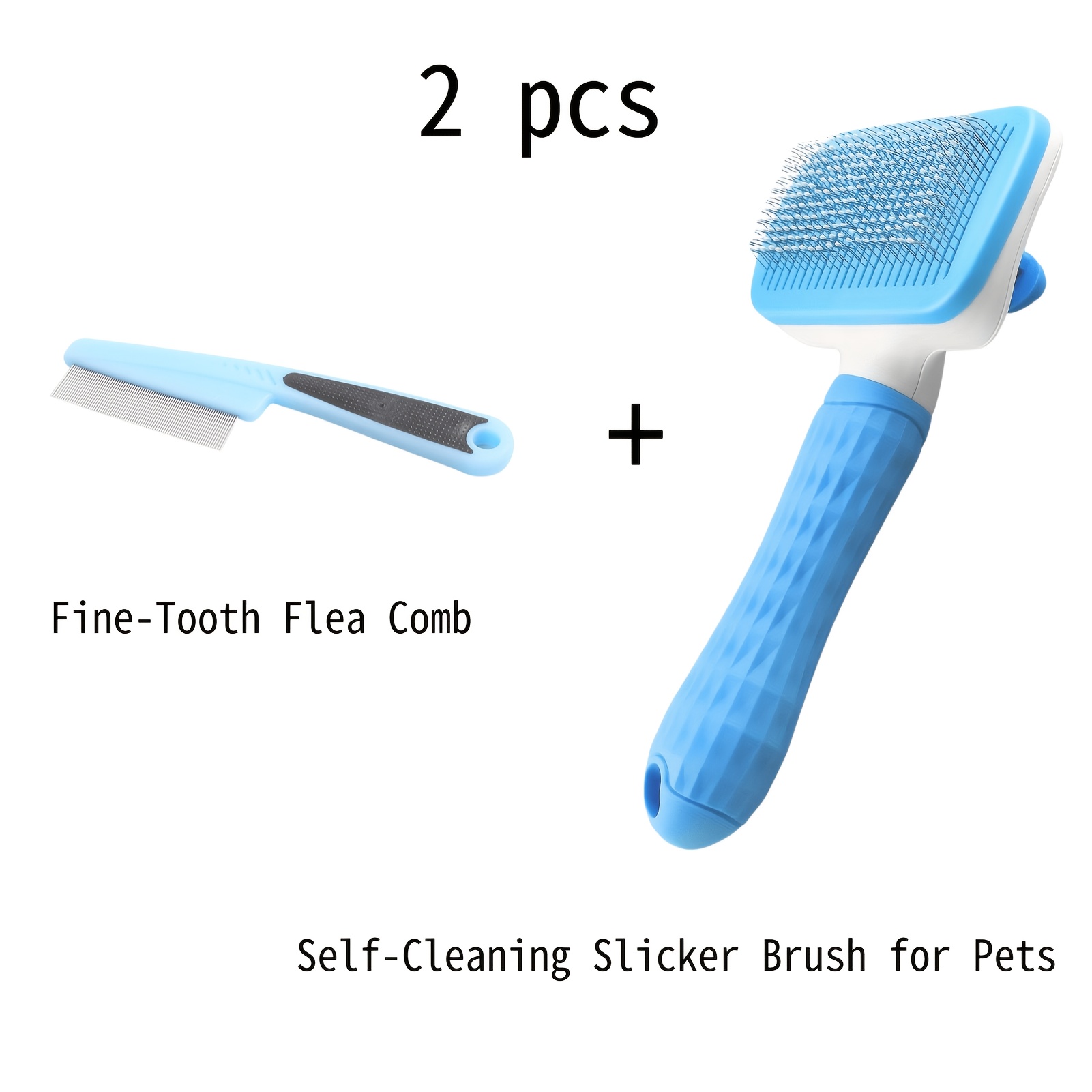 2pcs Set Alat Perawatan Hewan  - Comb Fine Tooth ulasan dan harga
